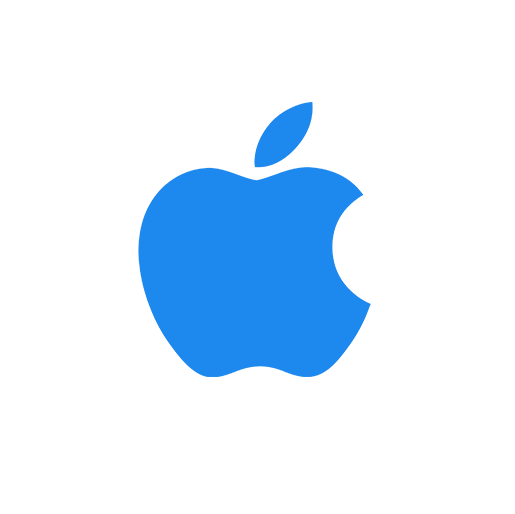 HISR iPhone icon (blue white)